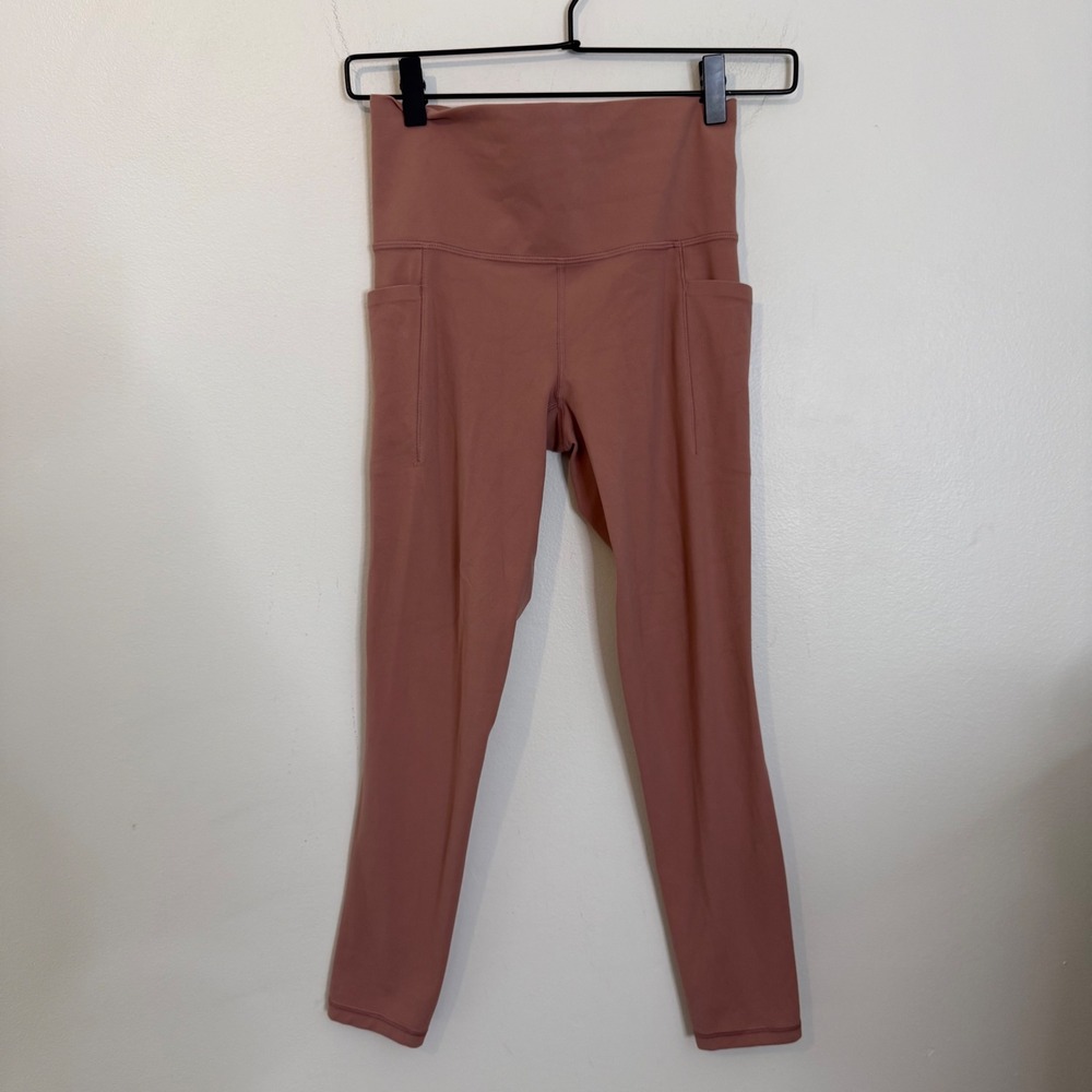 Athleta Salutation Stash Pocket 7/8 Tight Leggings Dusty‎ Rose XS
